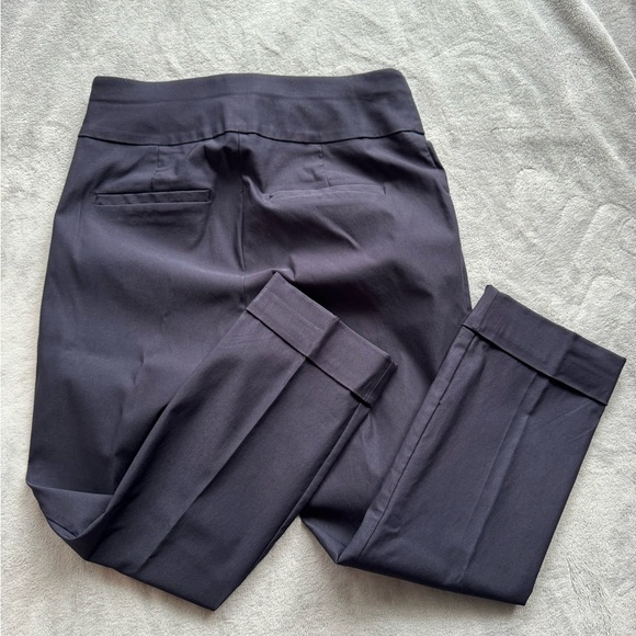 NY&C Whitney Pull On Navy Blue Ankle High Waisted Pants - Picture 5 of 6